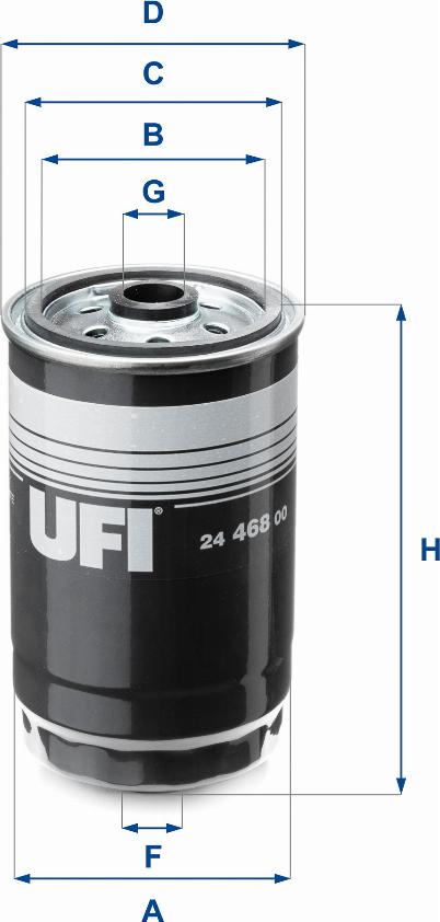 UFI 24.468.00 - Yakıt Filtresi parcadolu.com