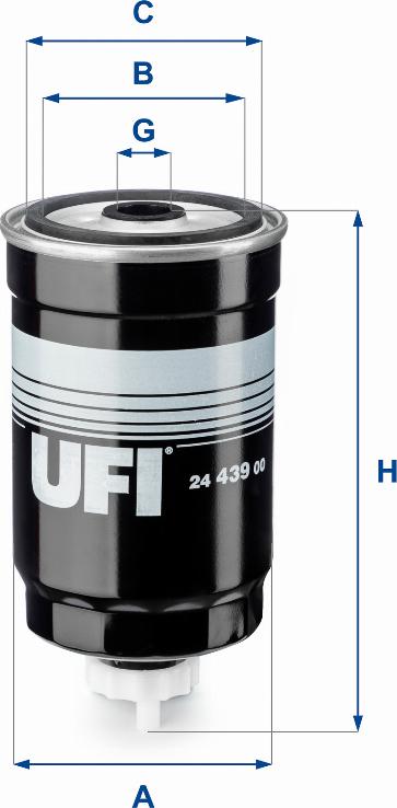 UFI 24.439.00 - Yakıt Filtresi parcadolu.com