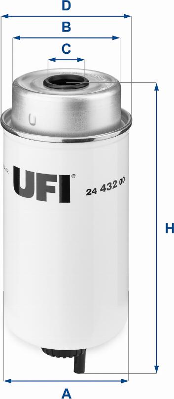 UFI 24.432.00 - Yakıt Filtresi parcadolu.com