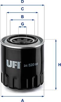 UFI 24.520.00 - Yakıt Filtresi parcadolu.com