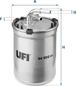 UFI 24.106.00 - Yakıt Filtresi parcadolu.com