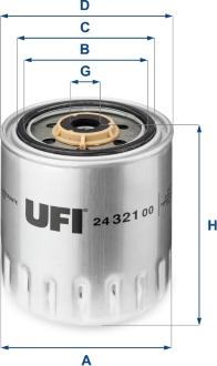 UFI 24.321.00 - Yakıt Filtresi parcadolu.com