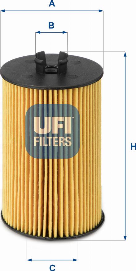 UFI 25.012.00 - Yağ filtresi parcadolu.com