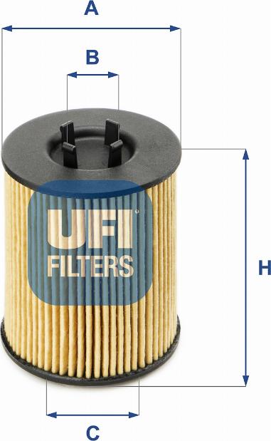 UFI 25.017.00 - Yağ filtresi parcadolu.com