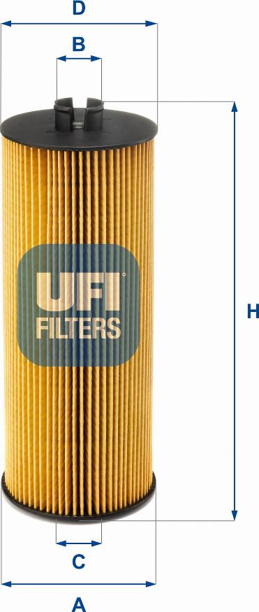 UFI 25.036.00 - Yağ filtresi parcadolu.com