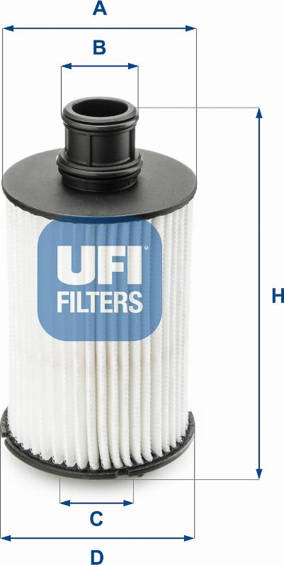 UFI 25.073.02 - Yağ filtresi parcadolu.com