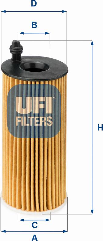 UFI 25.142.00 - Yağ filtresi parcadolu.com