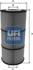UFI 25.156.00 - Yağ filtresi parcadolu.com