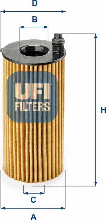 UFI 25.188.00 - Yağ filtresi parcadolu.com