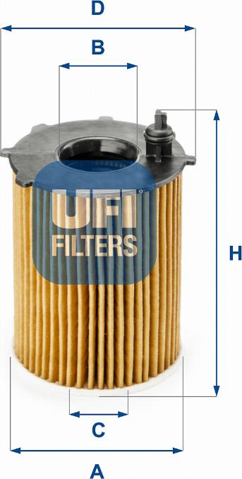 UFI 25.187.00 - Yağ filtresi parcadolu.com