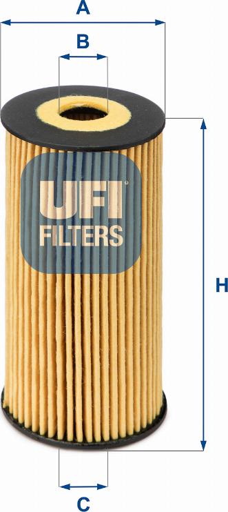 UFI 25.170.00 - Yağ filtresi parcadolu.com