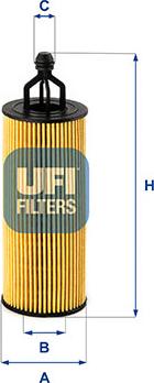 UFI 25.251.00 - Yağ filtresi parcadolu.com