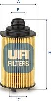 UFI 25.276.00 - Yağ filtresi parcadolu.com