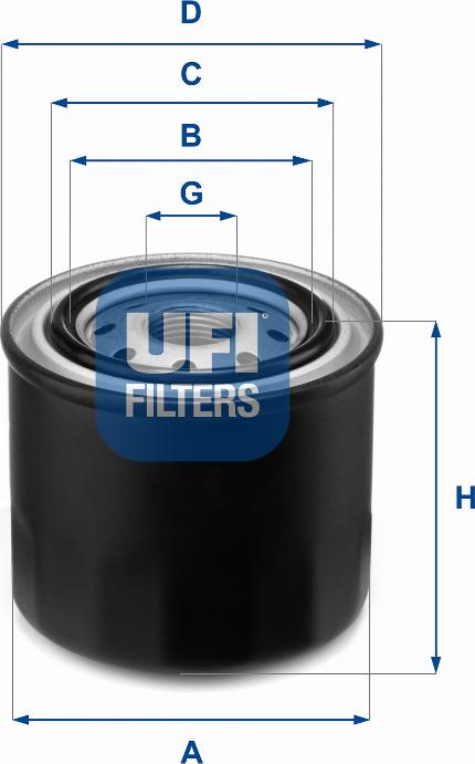 UFI 23.259.00 - Yağ filtresi parcadolu.com