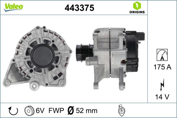 Valeo 443375 - Alternatör parcadolu.com