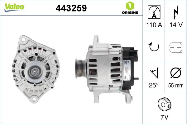 Valeo 443259 - Alternatör parcadolu.com