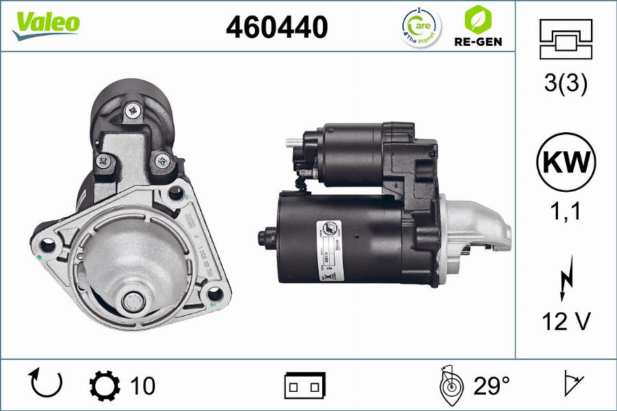 Valeo 460440 - Marş Dinamosu parcadolu.com