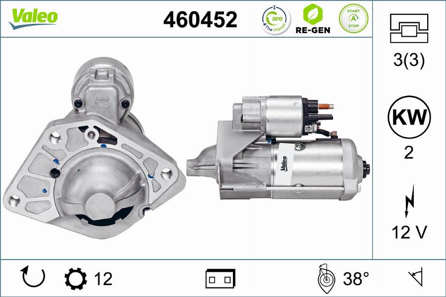 Valeo 460452 - Marş Dinamosu parcadolu.com