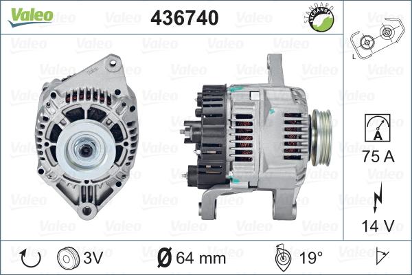 Valeo 436740 - Alternatör parcadolu.com