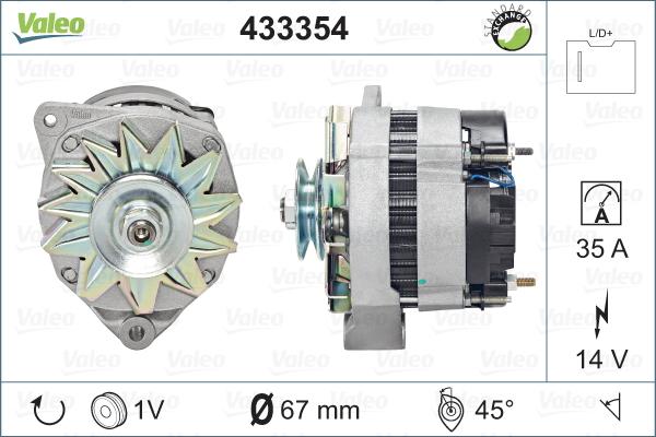 Valeo 433354 - Alternatör parcadolu.com