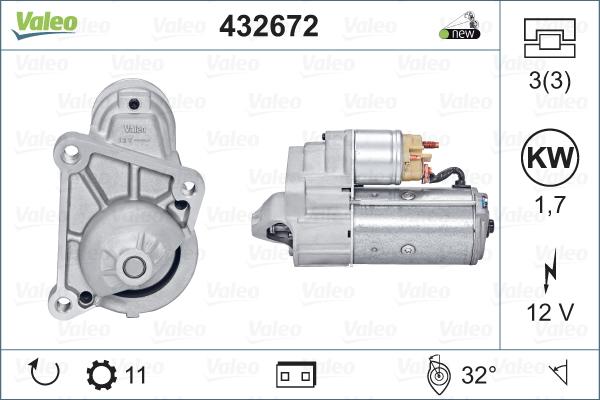 Valeo 432672 - Marş Dinamosu parcadolu.com