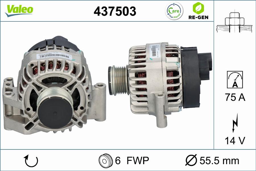 Valeo 437503 - Alternatör parcadolu.com