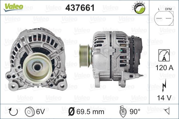 Valeo 437661 - Alternatör parcadolu.com