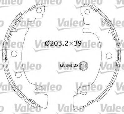 Valeo 553814 - Fren Pabuç Takımı parcadolu.com