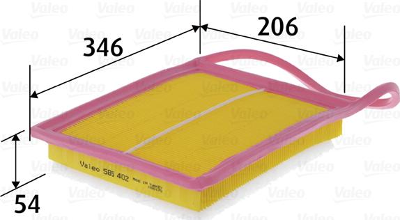 Valeo 585402 - Hava Filtresi parcadolu.com