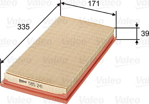 Valeo 585241 - Hava Filtresi parcadolu.com