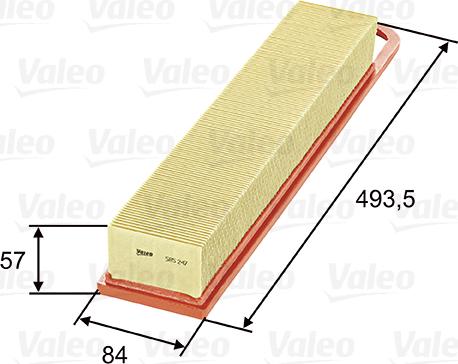 Valeo 585247 - Hava Filtresi parcadolu.com