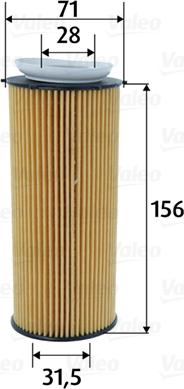 Valeo 586603 - Yağ filtresi parcadolu.com