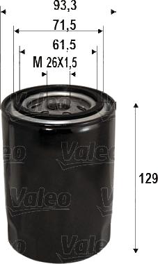 Valeo 586095 - Yağ filtresi parcadolu.com