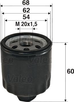 Valeo 586011 - Yağ filtresi parcadolu.com