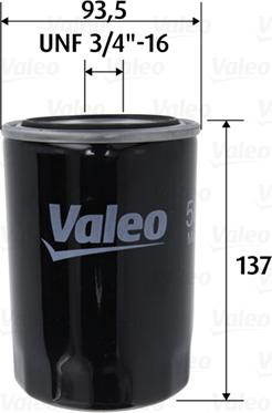 Valeo 586101 - Yağ filtresi parcadolu.com