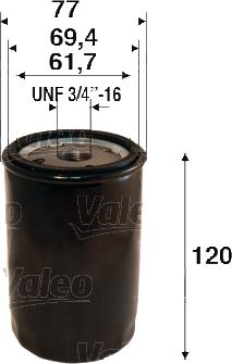 Valeo 586130 - Yağ filtresi parcadolu.com