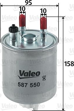 Valeo 587550 - Yakıt Filtresi parcadolu.com