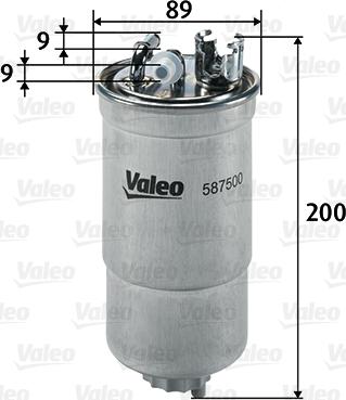 Valeo 587500 - Yakıt Filtresi parcadolu.com