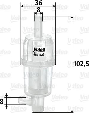 Valeo 587523 - Yağ filtresi parcadolu.com