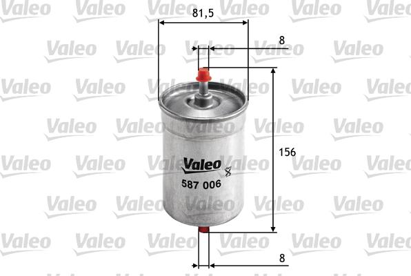 Valeo 587006 - Yağ filtresi parcadolu.com