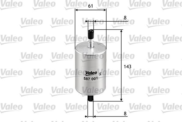 Valeo 587001 - Yağ filtresi parcadolu.com