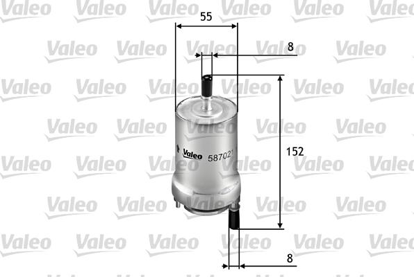 Valeo 587021 - Yağ filtresi parcadolu.com
