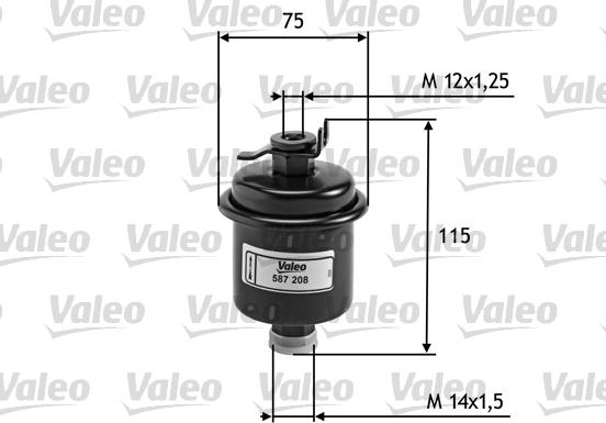 Valeo 587208 - Yakıt Filtresi parcadolu.com