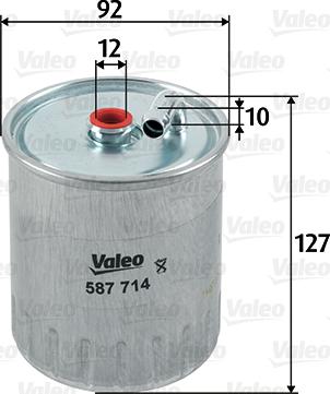 Valeo 587714 - Yakıt Filtresi parcadolu.com