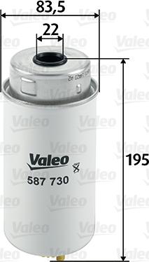 Valeo 587730 - Yakıt Filtresi parcadolu.com