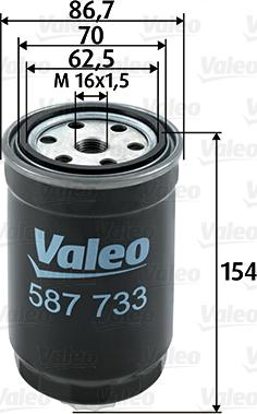 Valeo 587733 - Yakıt Filtresi parcadolu.com