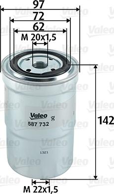 Valeo 587732 - Yakıt Filtresi parcadolu.com