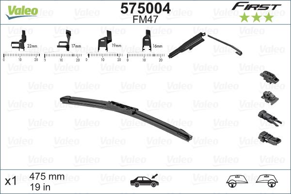 Valeo 575004 - Silecek süpürgesi parcadolu.com