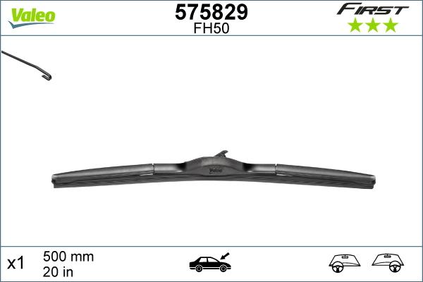 Valeo 575829 - Silecek süpürgesi parcadolu.com