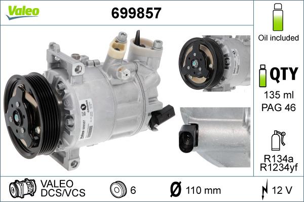 Valeo 699857 - Klima Kompresörü parcadolu.com